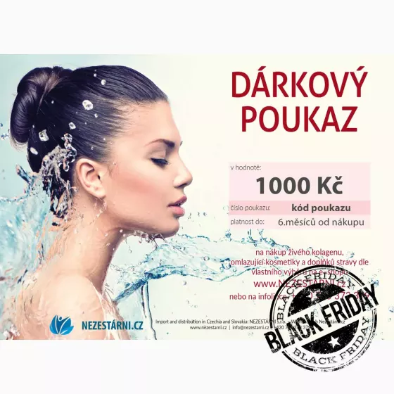 Dárkový poukaz NEZESTARNI.CZ - 1000 Kč