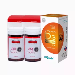 Balíček - AKTIVNÍ KLOUBNÍ VÝŽIVA IA na 2 měsíce a vitamín D3 ULTRA na 7 měsíců obsahuje: